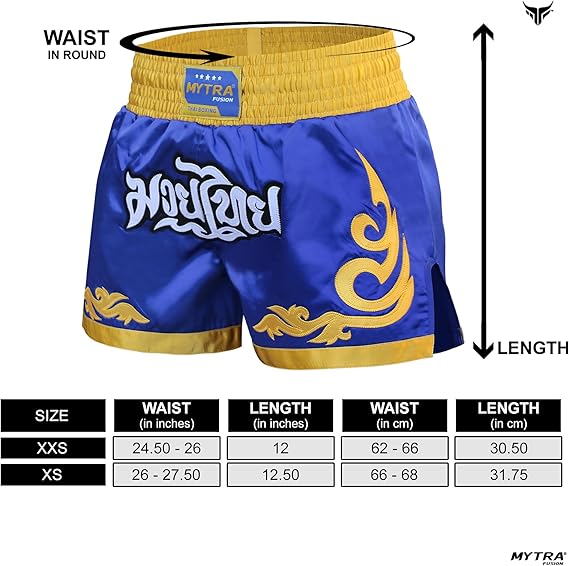 Kids Muay Thai Shorts – Junior Kickboxing Cage Fighting Shorts for MMA Training, Grappling & Martial Arts