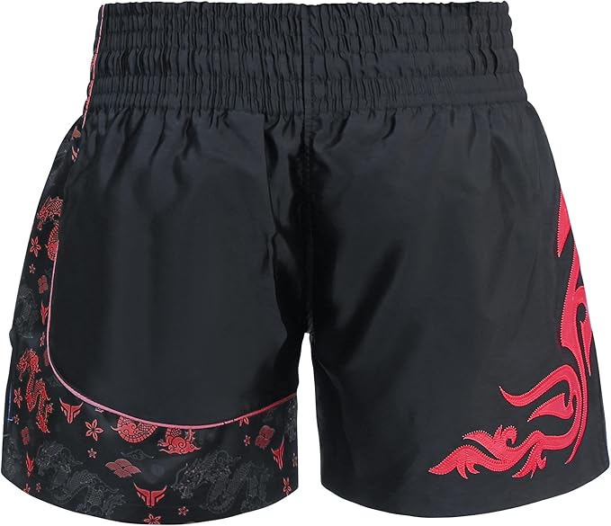 Kids Kickboxing Shorts Junior Muay Thai Shorts Cage Fighting Shorts for MMA Training Grappling and Martial Arts