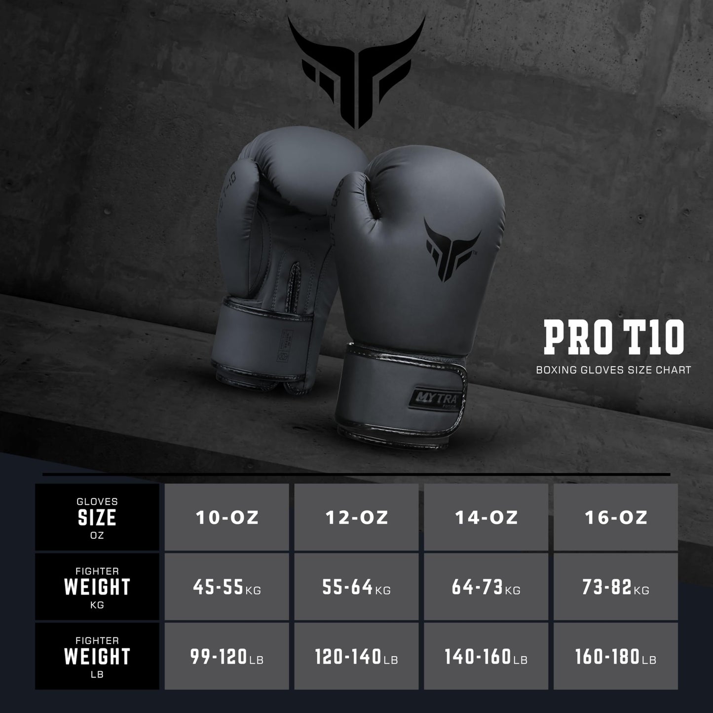 Boxing Gloves PRO T-10 Secure Fit Sparring Training Gloves
