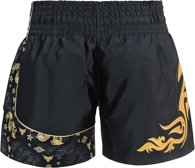 Kids Kickboxing Shorts Junior Muay Thai Shorts Cage Fighting Shorts for MMA Training Grappling and Martial Arts