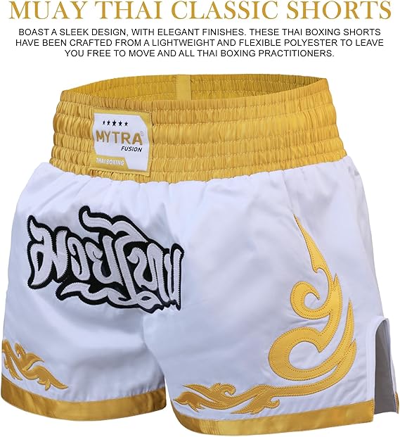 Kids Muay Thai Shorts – Junior Kickboxing Cage Fighting Shorts for MMA Training, Grappling & Martial Arts