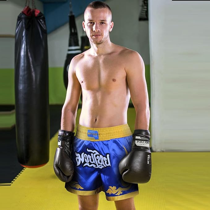Muay Thai Shorts for Men and Women - Slim Fit, Short Length - Kickboxing Shorts, Cage Fighting, for MMA Training, Grappling and Martial Arts