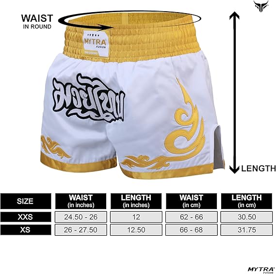 Kids Muay Thai Shorts – Junior Kickboxing Cage Fighting Shorts for MMA Training, Grappling & Martial Arts