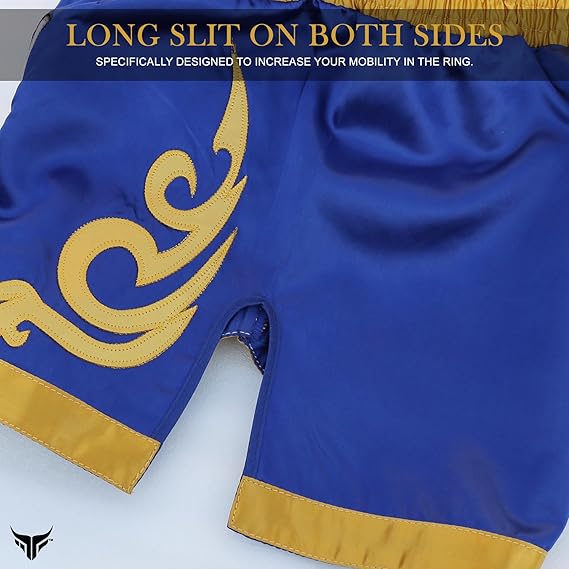Kids Muay Thai Shorts – Junior Kickboxing Cage Fighting Shorts for MMA Training, Grappling & Martial Arts