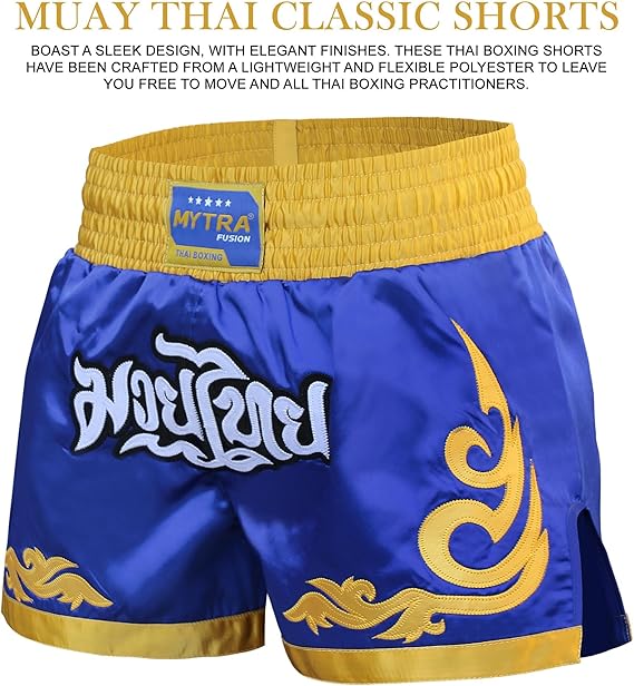 Kids Muay Thai Shorts – Junior Kickboxing Cage Fighting Shorts for MMA Training, Grappling & Martial Arts