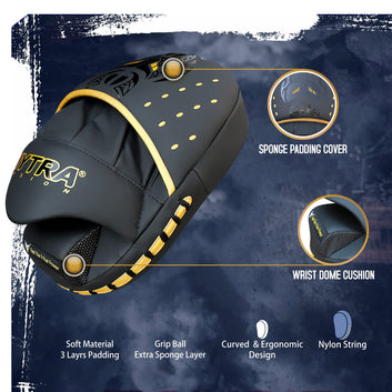 Focus Boxing Pads – Focus Mitts Pads Black White