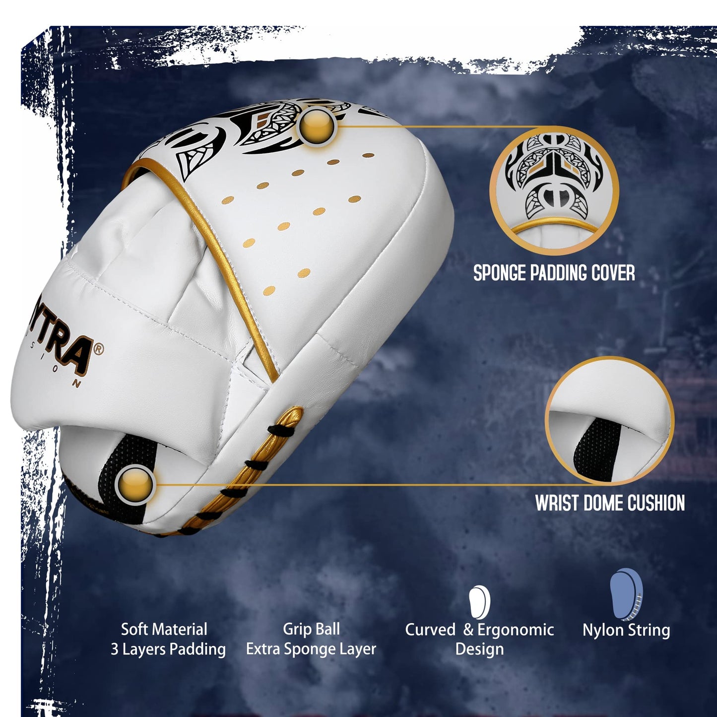 n Focus Boxing Pads – Focus Mitts Pads Black White