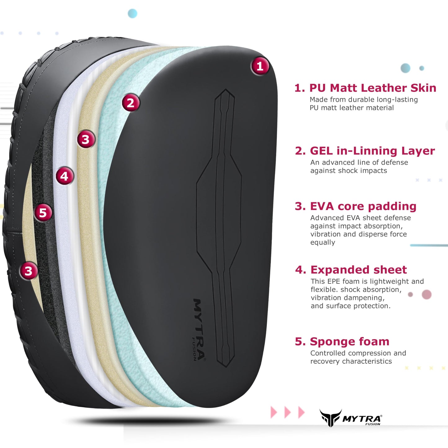 Thai Pad BS-22 - Curved Martial Arts Pad x 1