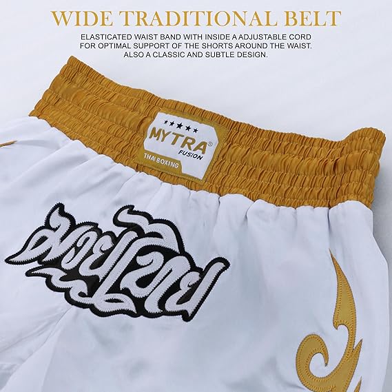 Kids Muay Thai Shorts – Junior Kickboxing Cage Fighting Shorts for MMA Training, Grappling & Martial Arts