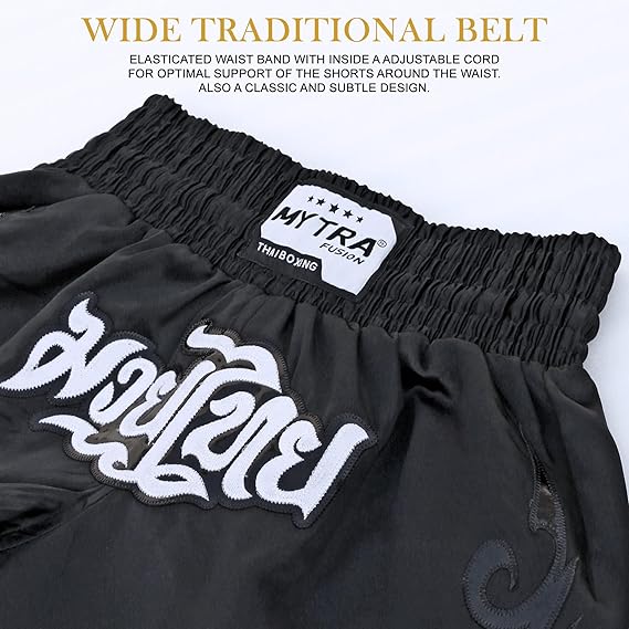 Kids Muay Thai Shorts – Junior Kickboxing Cage Fighting Shorts for MMA Training, Grappling & Martial Arts