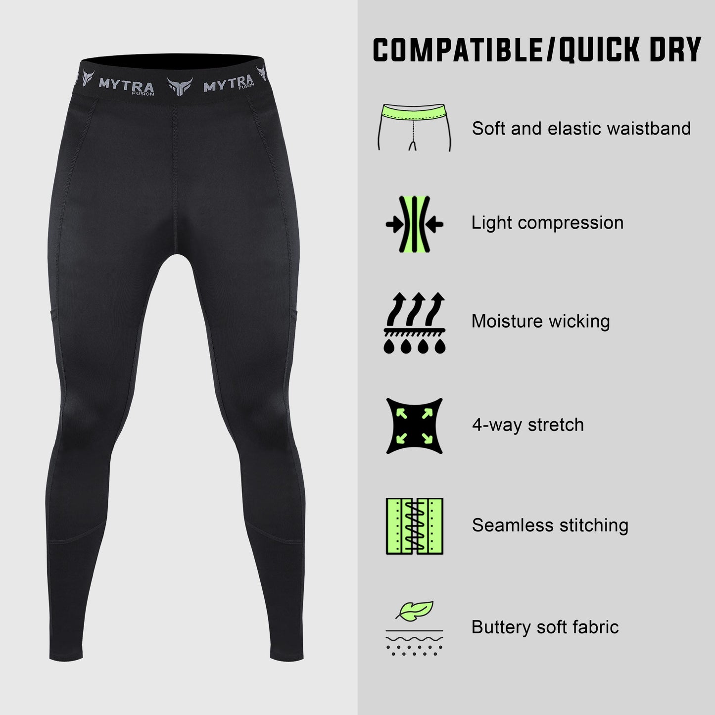 Compression Mens Running Leggings 3
