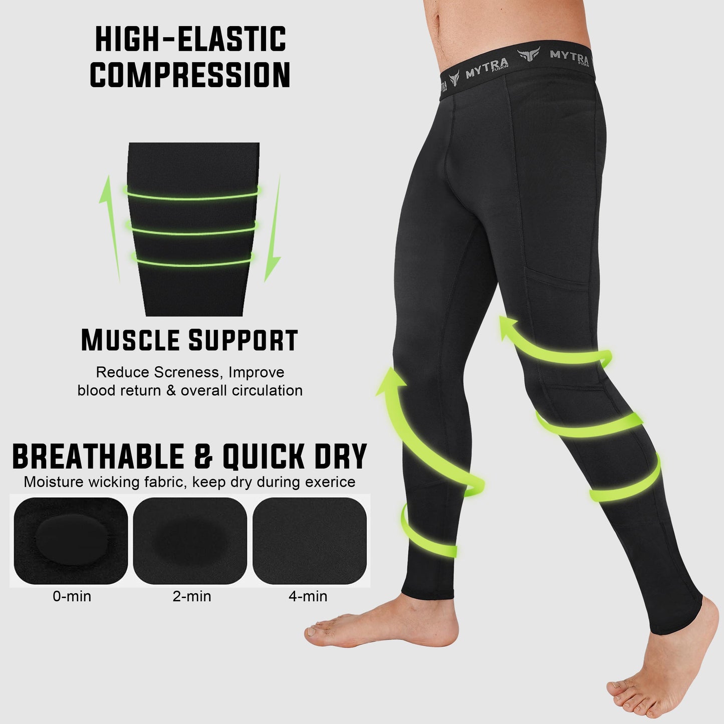 Compression Mens Running Leggings 4