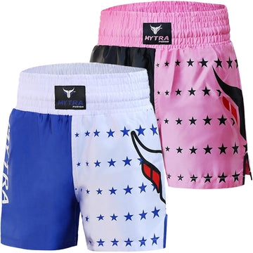 Mytra Fusion Boxing Shorts MMA Shorts Combat Shorts for Boxing and Fitness Training Shorts Boxing Muay Thai Short Star Series