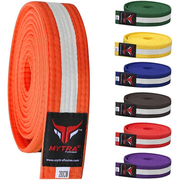 Mytra Fusion Karate Belt Multiple Colors Taekwondo Belts Martial Arts Karate Belts