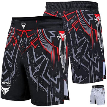 Mytra Fusion MMA Shorts Men Cage Fighting Shorts for Bodybuilding, Kickboxing Training BJJ Grappling Workout Combat Sports Muay Thai and Martial Arts