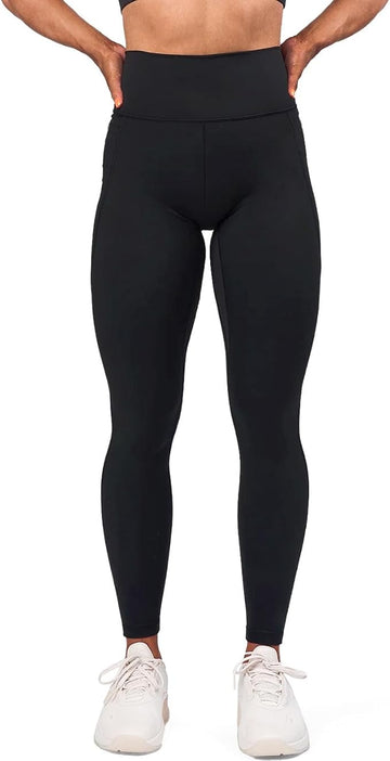 Mytra Fusion Women’s High Waisted Gym Leggings – Black Workout Tights with All-Way Stretch Fabric – Buttery Soft Yoga Pants for Running, Fitness & Training – Sizes S to XXL