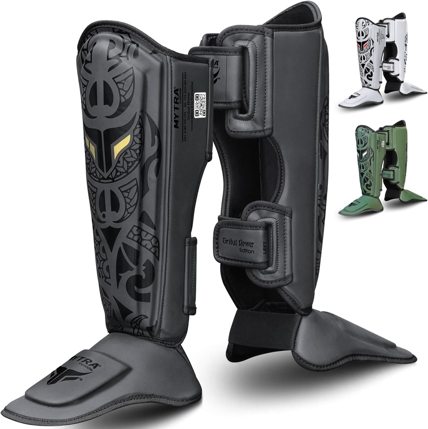 Boxing Shin Guards for Men & Women – EVA Padded Shin & Instep Protectors MMA Muay Thai & Training