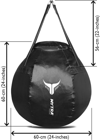 Wrecking Ball Punching Bag - 2FT Round Shaped Unfilled Bag