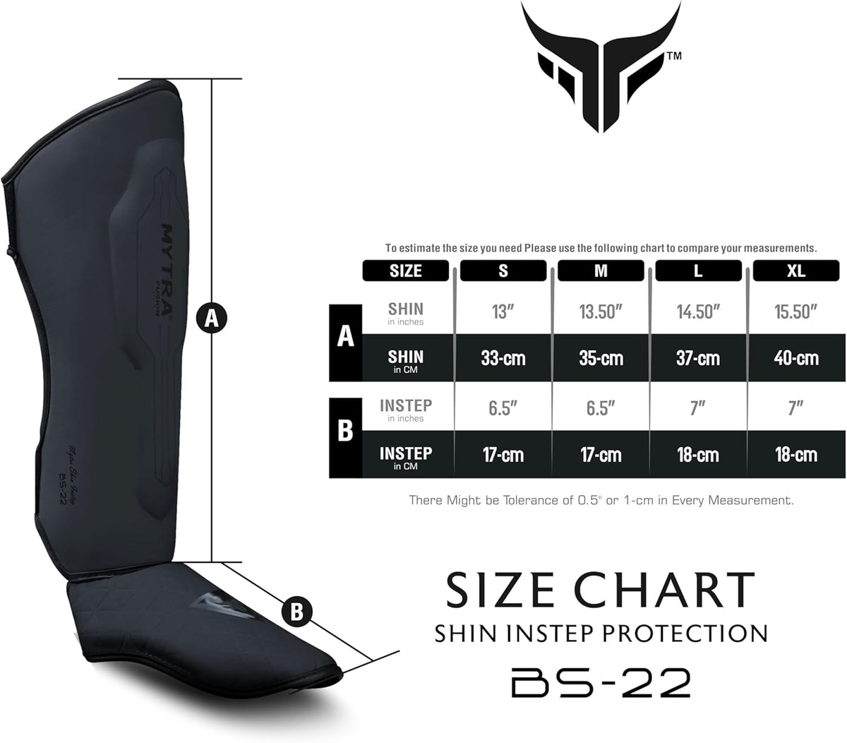 Protège-tibias à absorption d'impact Shin Instep BS-22