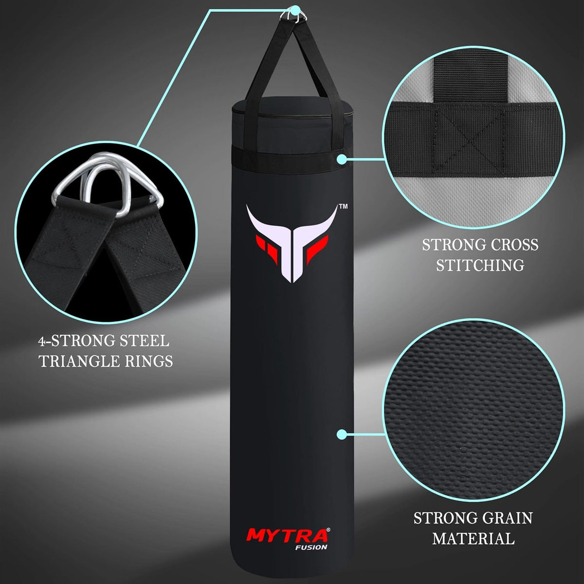 Sac de frappe de boxe - Sac de frappe vide 4 pieds et 5 pieds