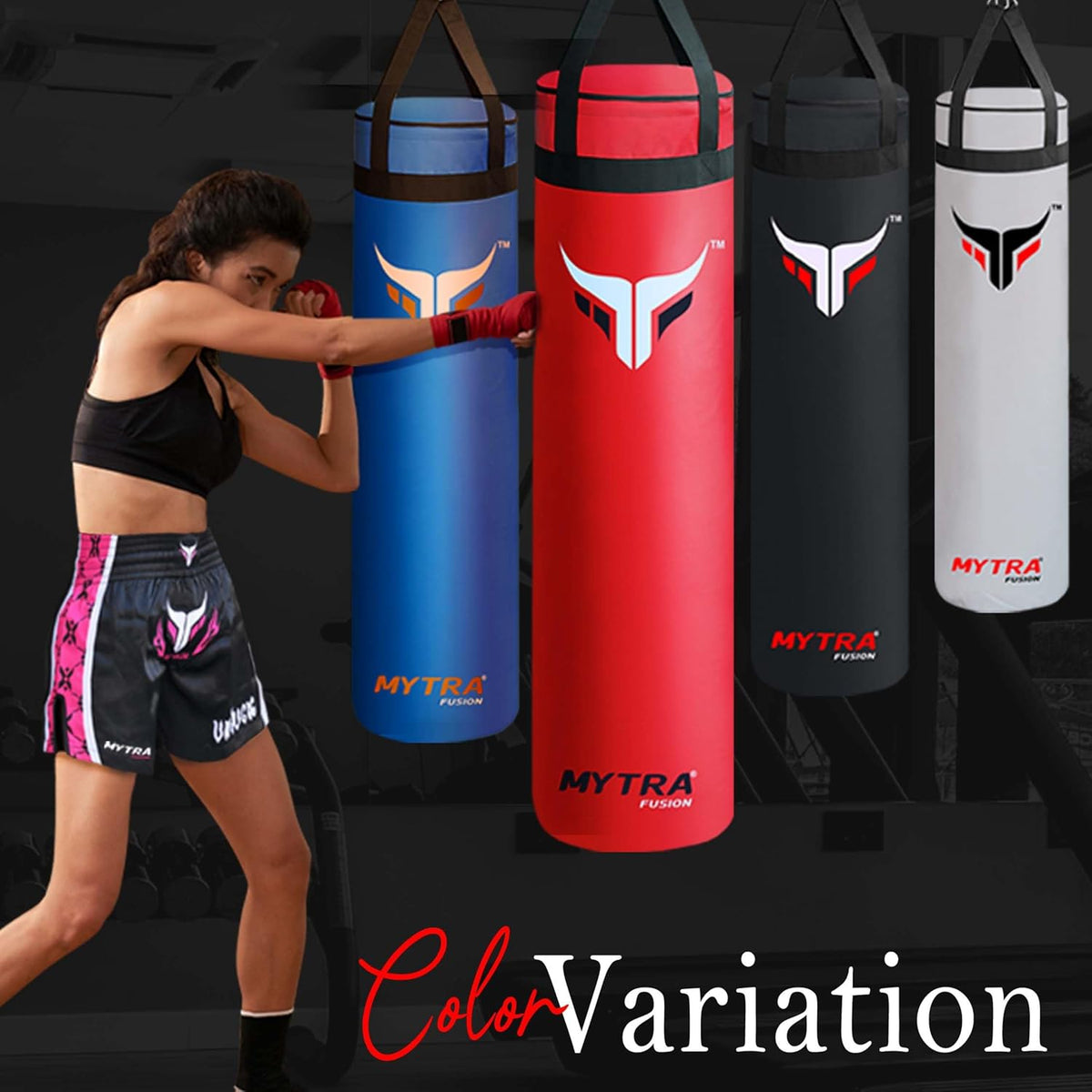 Sac de frappe de boxe - Sac de frappe vide 4 pieds et 5 pieds
