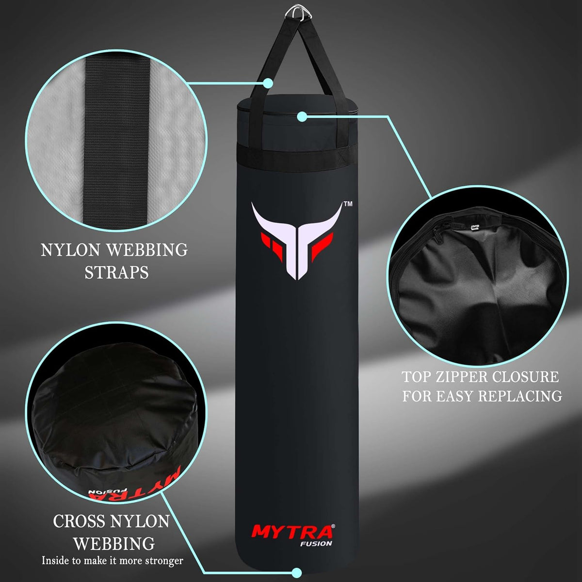 Sac de frappe de boxe - Sac de frappe vide 4 pieds et 5 pieds