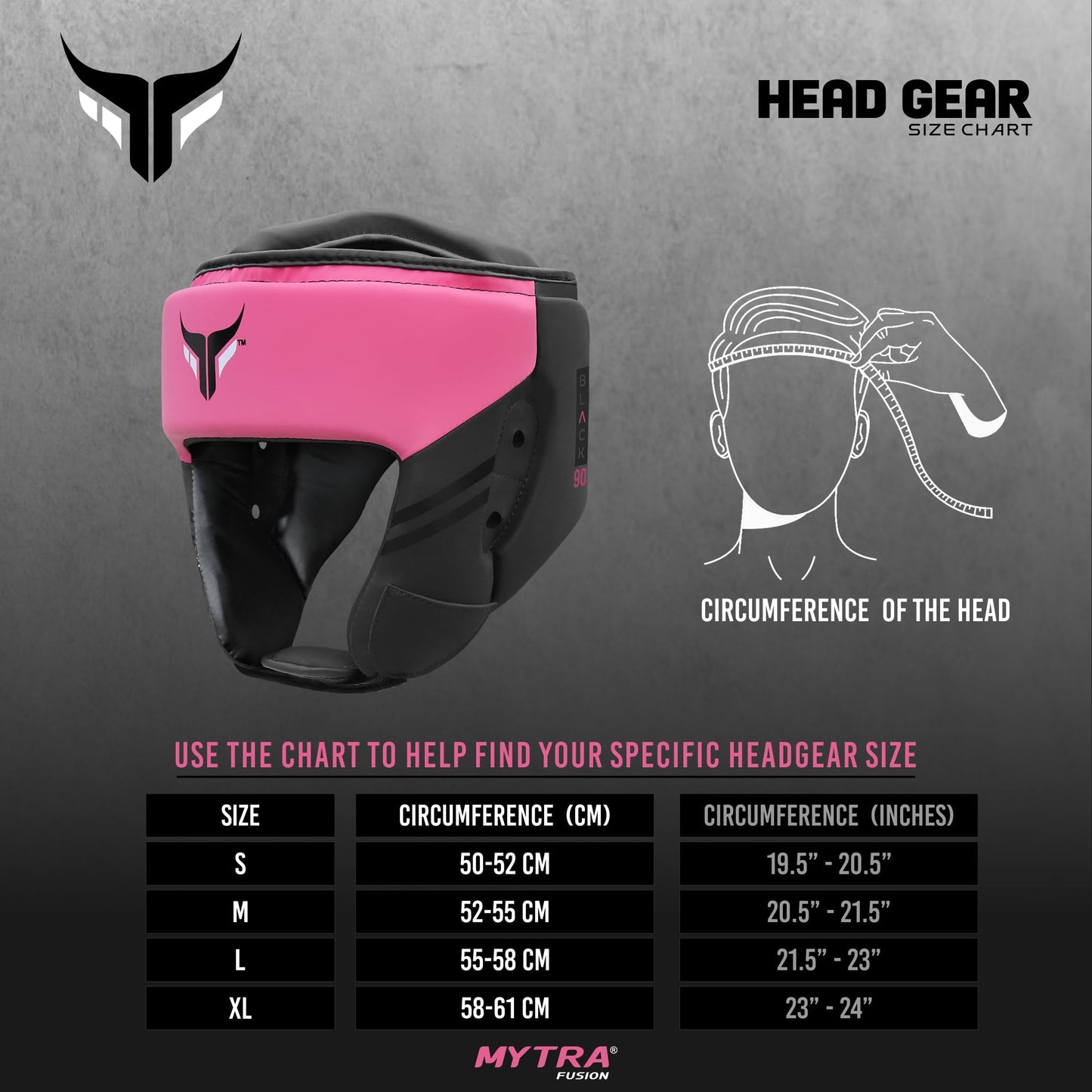 Head Guard Black 90 - Impact Absorbent Head Gear