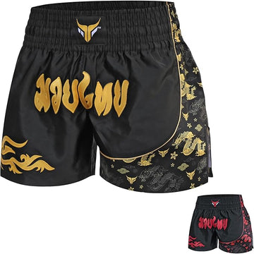 Kids Kickboxing Shorts Junior Muay Thai Shorts Cage Fighting Shorts for MMA Training Grappling and Martial Arts