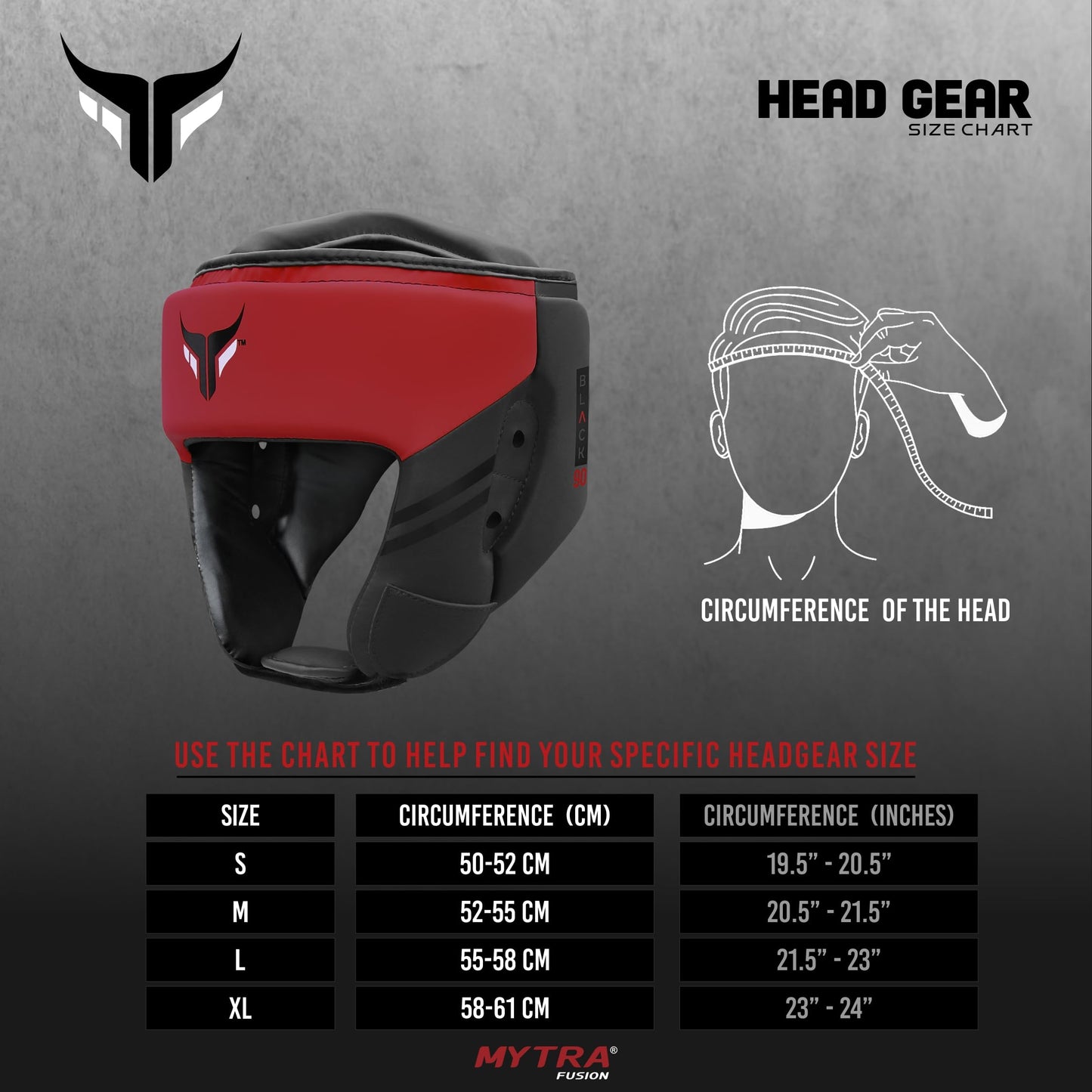 Head Guard Black 90 - Impact Absorbent Head Gear