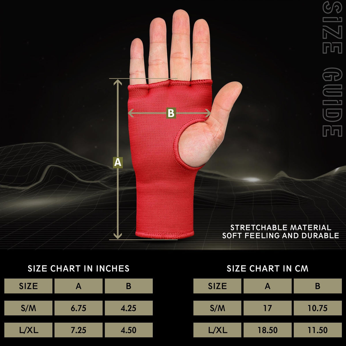 Sous-gants de boxe - Rembourrés en gel sans dragonne