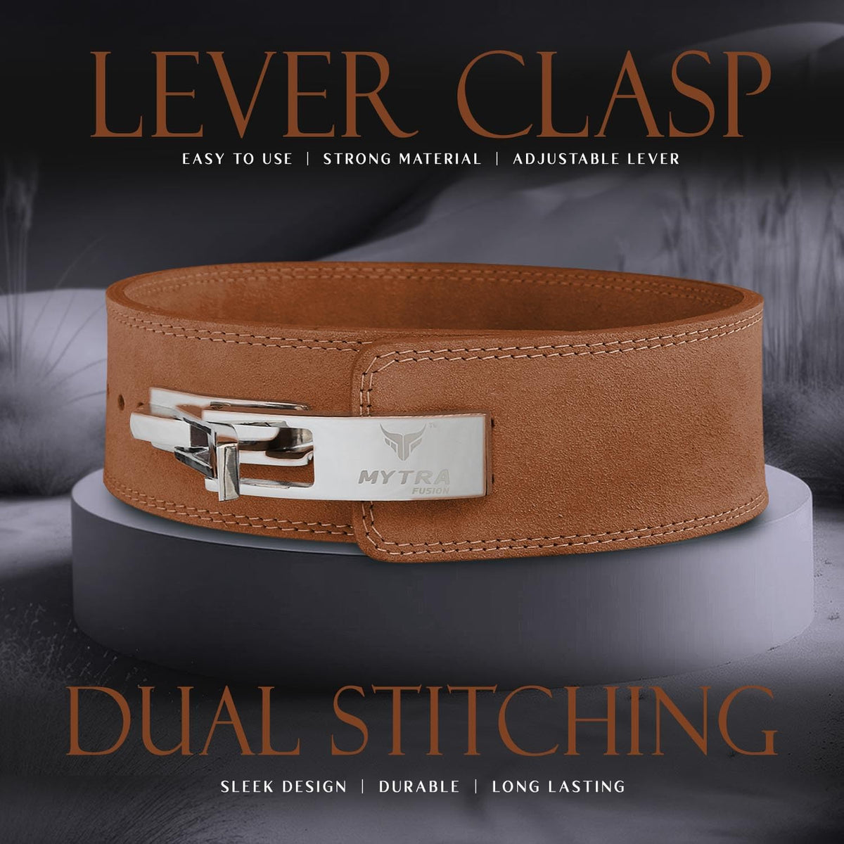 Ceinture d'haltérophilie en cuir véritable, 10 cm de large et 10 mm d'épaisseur, pour l'haltérophilie