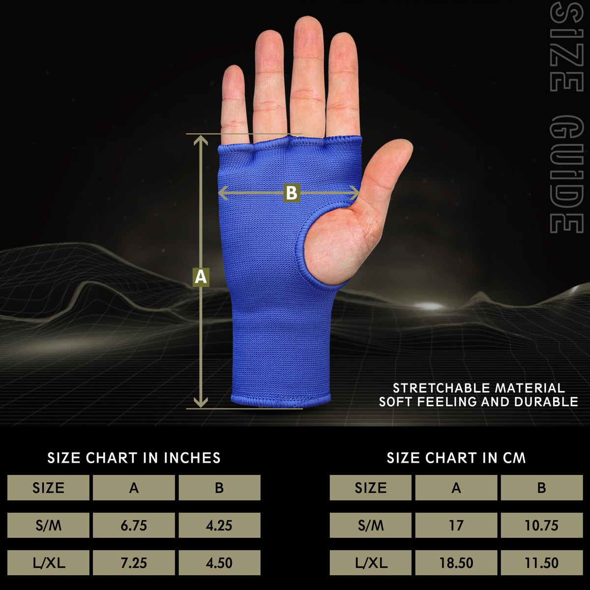 Sous-gants de boxe - Rembourrés en gel sans dragonne