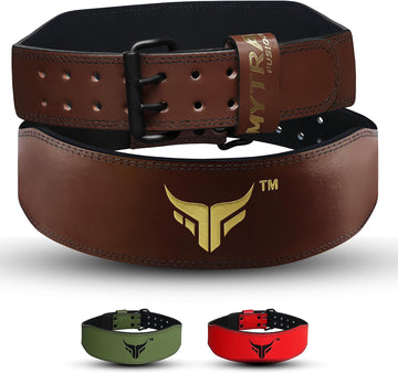 Ceinture d'haltérophilie en cuir L-8, ceinture de 4 pouces pour le soutien du dos, la dynamophilie et le fitness
