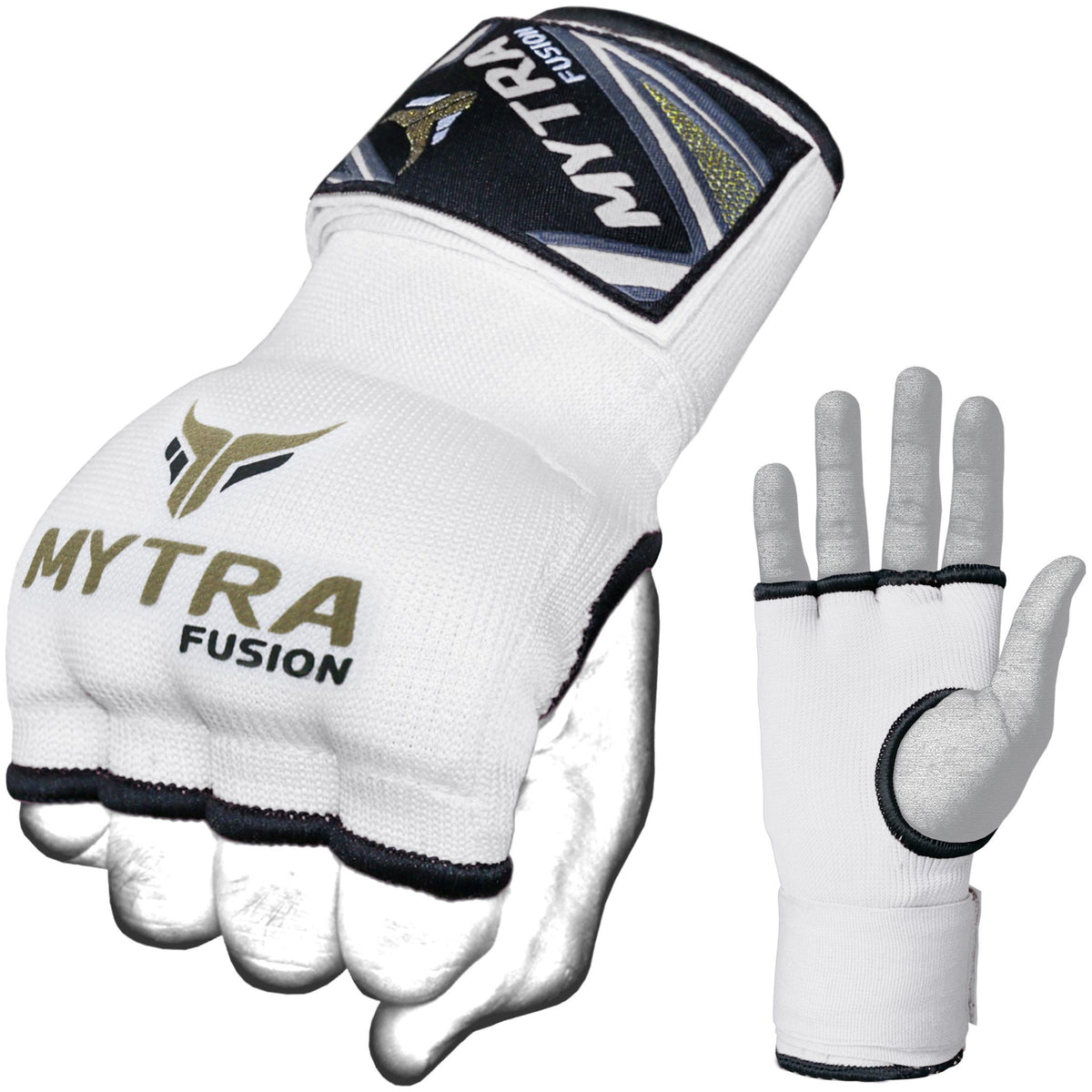 Mytra Fusion Boxing Inner Gloves - Gel Padded with Wrist Strap (Adult Size)