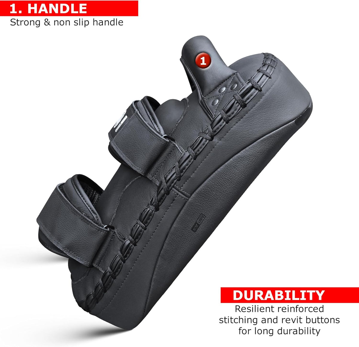 Mytra Fusion MP-A4 Thai Pad - Leather Curved Training Pad x 1