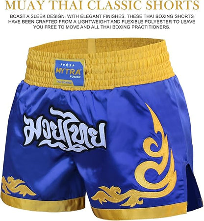 Kids Muay Thai Shorts – Junior Kickboxing Cage Fighting Shorts for MMA Training, Grappling & Martial Arts