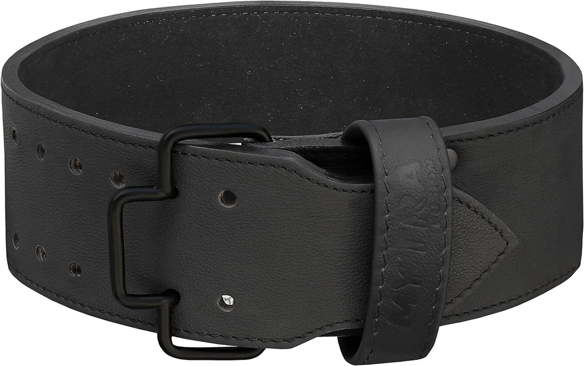 Mytra Fusion L-6 Leather Weightlifting Belt - 4" Wide & Quick-Release