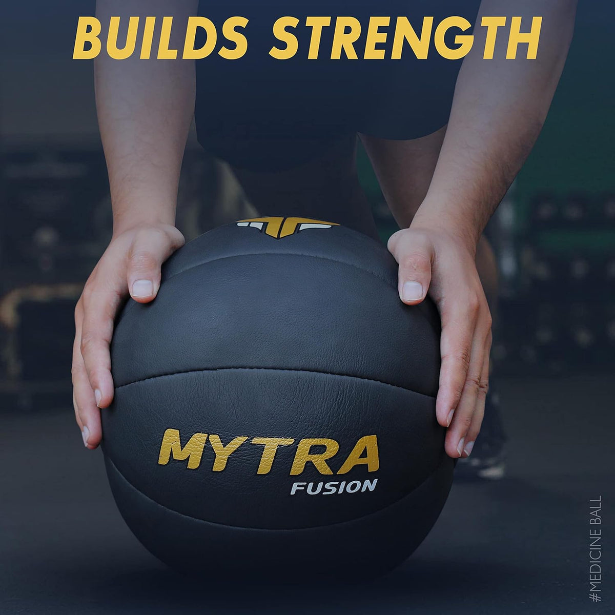 Medicine Ball - Balle de slam en cuir véritable, poids multiples