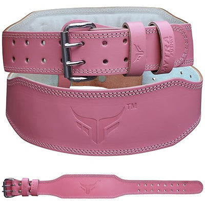 Ceinture d'haltérophilie pour femme, 7 mm d'épaisseur, 10 cm de large, en cuir véritable, idéale pour la gym et le fitness.