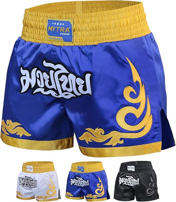 Kids Muay Thai Shorts – Junior Kickboxing Cage Fighting Shorts for MMA Training, Grappling & Martial Arts