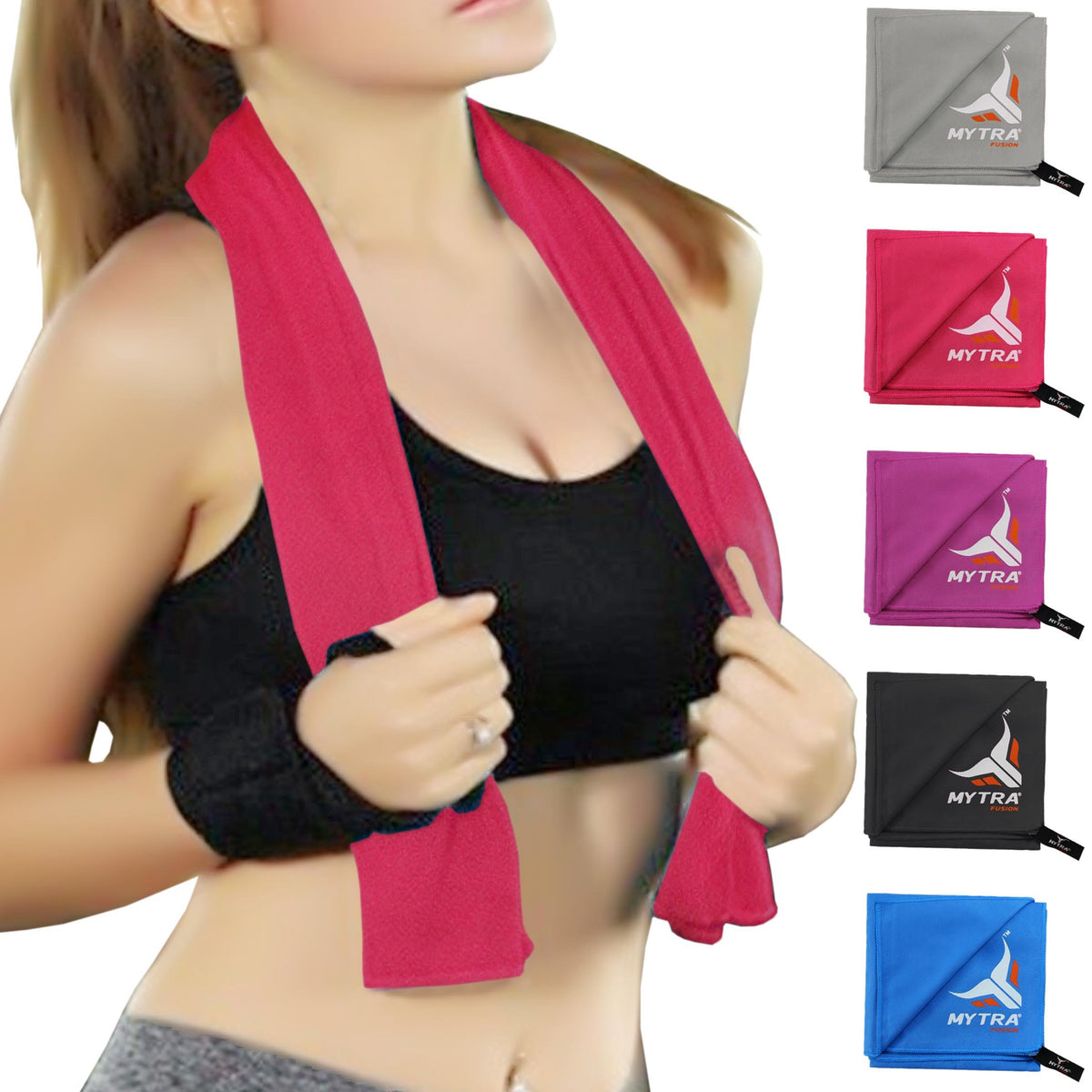 Serviette de sport rafraîchissante – Serviette à séchage rapide et absorbante pour la salle de sport, le yoga, la course à pied et l'entraînement