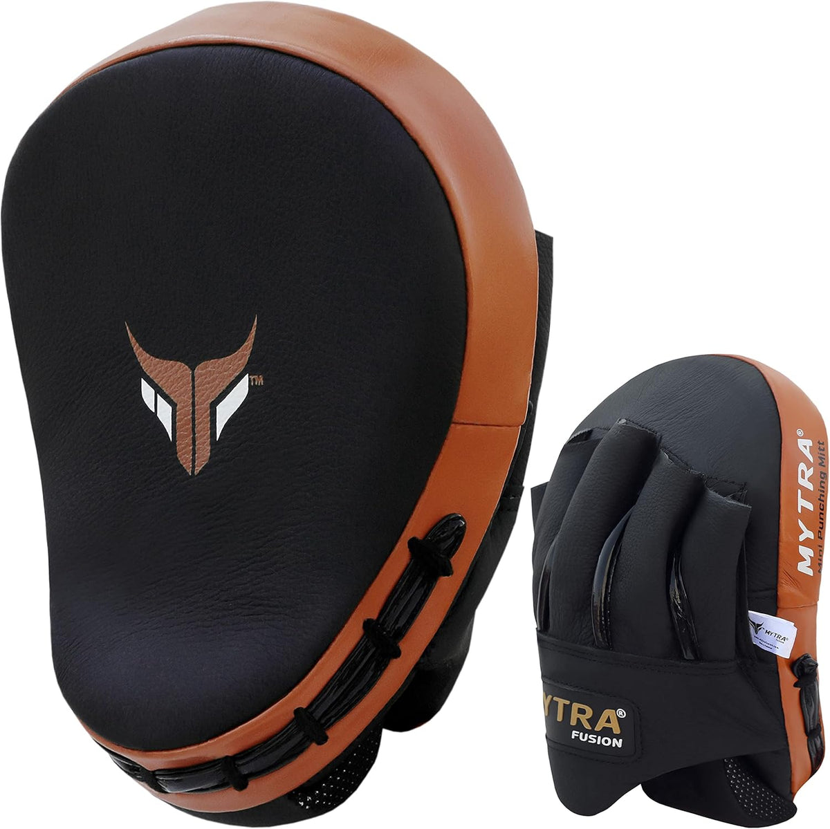 Mini-mitaines de boxe courbées en cuir véritable avec boule de préhension pour le MMA, le Muay Thai et les arts martiaux