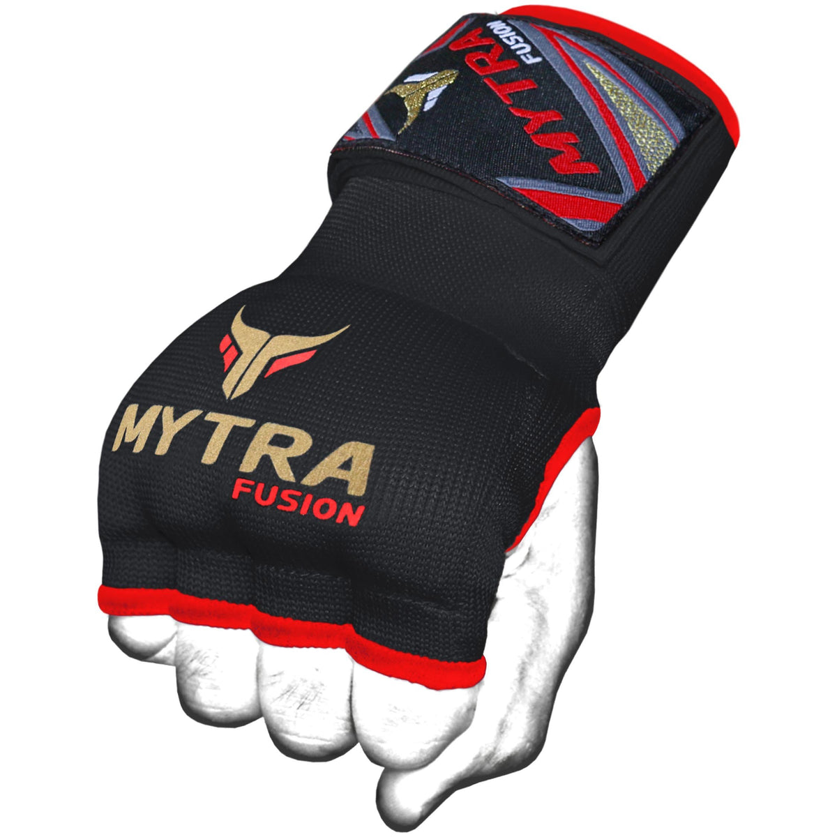 Mytra Fusion Boxing Inner Gloves - Gel Padded with Wrist Strap (Adult Size)