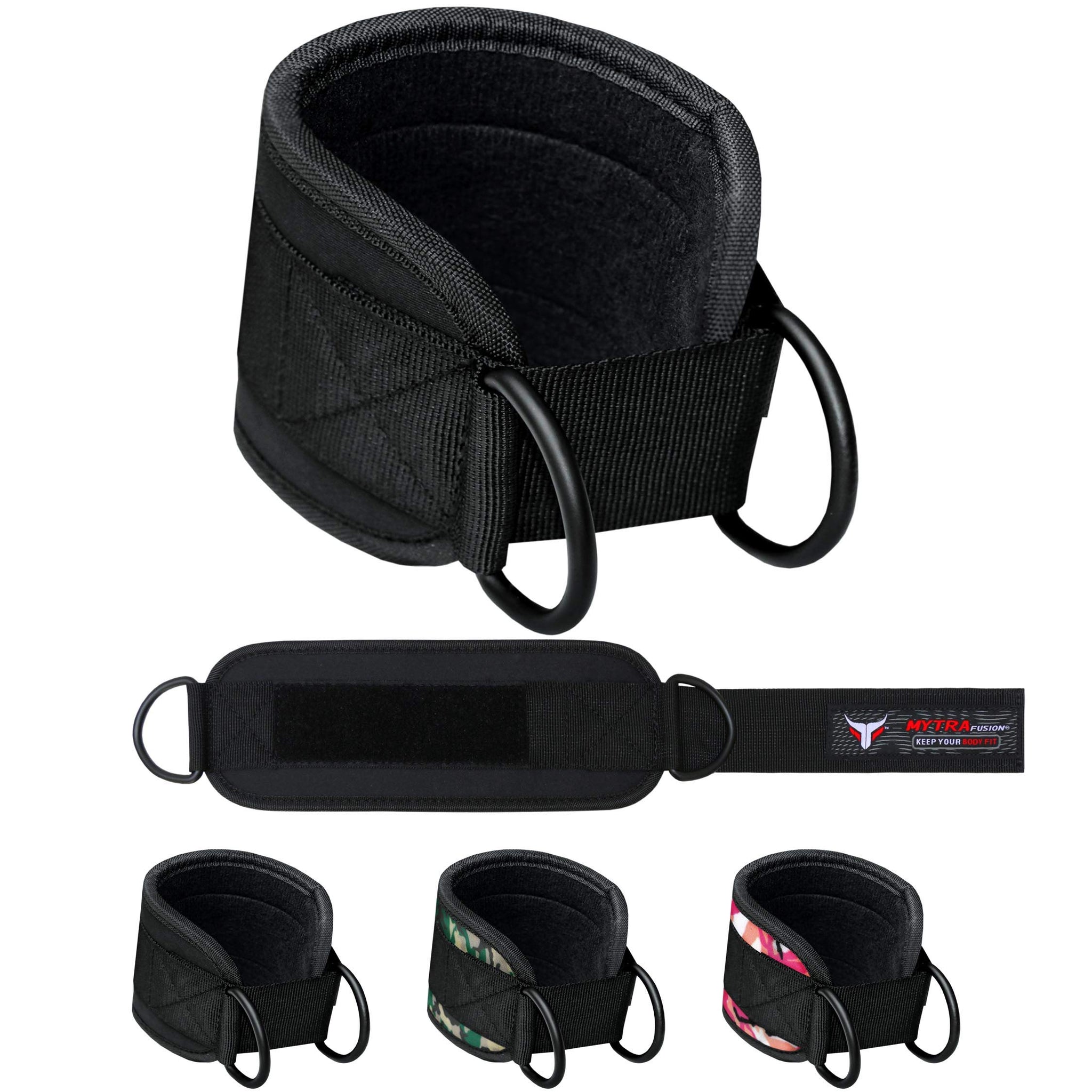 Double D Ankle Strap – Padded Adjustable Cuff for Glutes, Legs & Cable Machine Workouts