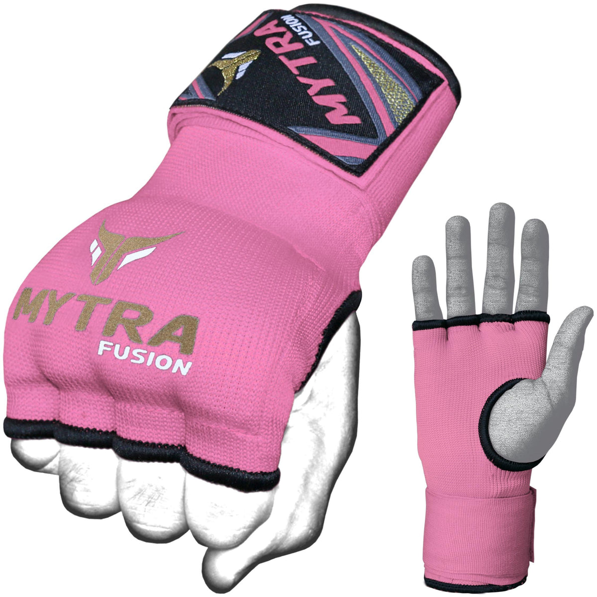 Mytra Fusion Boxing Inner Gloves - Gel Padded with Wrist Strap (Adult Size)