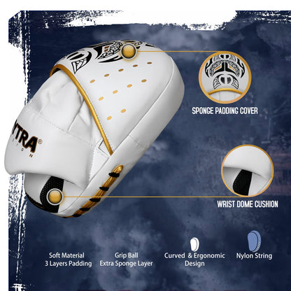 n Focus Boxing Pads – Focus Mitts Pads Black White