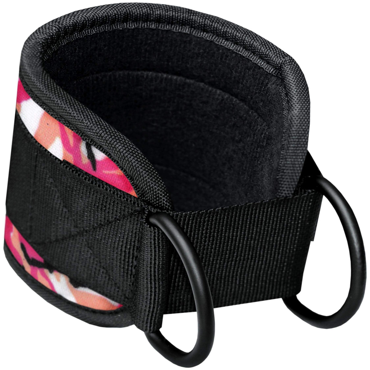 Sangle de cheville Double D – Manchette rembourrée et ajustable pour exercices fessiers, jambes et machines à câbles