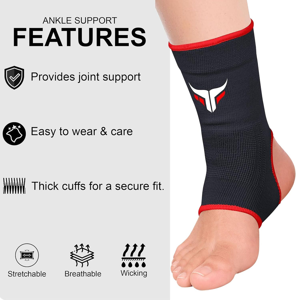 Chevillère élastique pour le kickboxing et le soulagement de la douleur