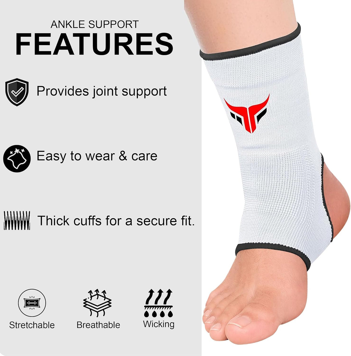 Chevillère élastique pour le kickboxing et le soulagement de la douleur