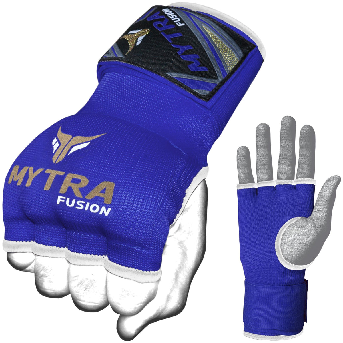 Mytra Fusion Boxing Inner Gloves - Gel Padded with Wrist Strap (Adult Size)